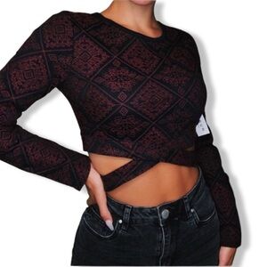 KENDALL+KYLIE LongSleeve Crop Top